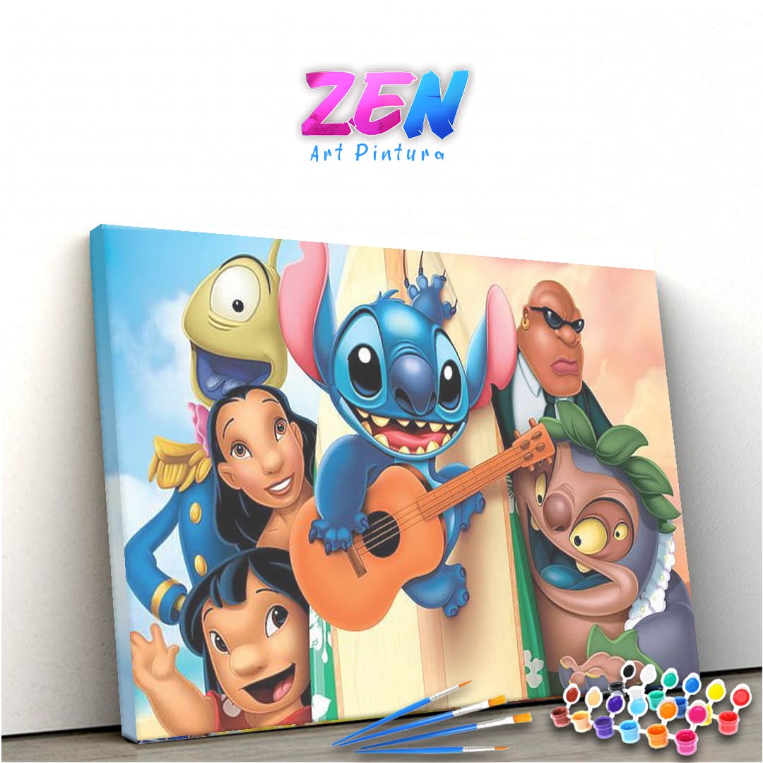 Pintura em Canvas Disney Posters e Impressões, Lilo & Stitch, Wall