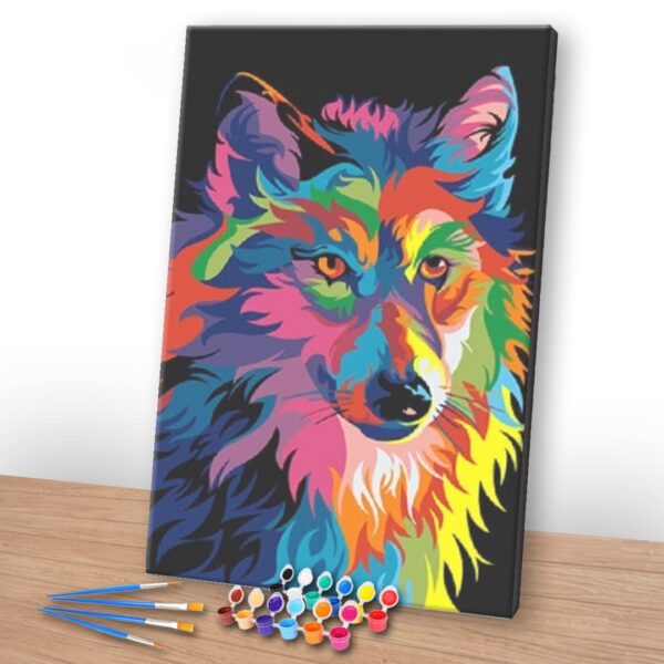 Kit Pintura Terapêutica - Lobo Psicodelico